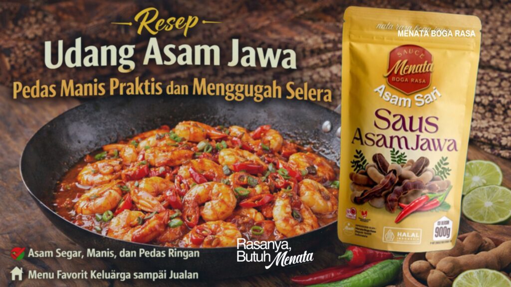 Resep udang asam jawa pedas manis