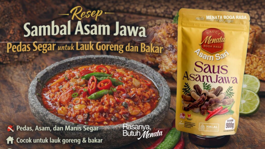Resep Sambal Asam Jawa-saus menata asam sari